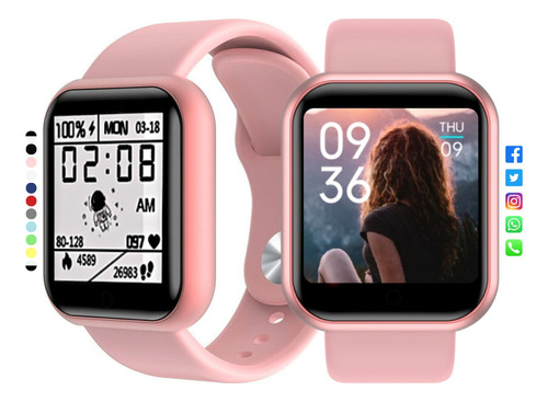 Smartwatch Relógio Inteligente Inclui Fotos Troca Pulseira