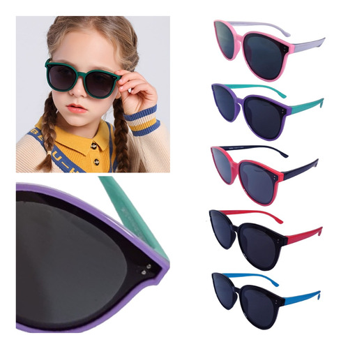 Lentes Gafas De Sol Niñas Niños Infantil Modernos Polarizado