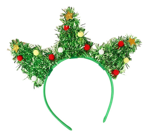 Diadema Bling Tinsel Con Forma De Argolla Con Forma De Árbol