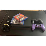 Play Station 4 Slim 500 Gb + 2 Controles Y 2 Juegos