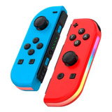 Joycons Rgb Genérico Para Nintendo Switch Azul Y Rojo