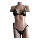 Bikini Combinada Edén 203-704 Negro / Lurex Oro - Fun*