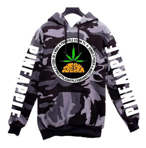 Blusa Moletom Pineapple Rap Banda Acústico De Frio Unissex