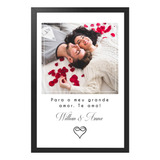 Quadro Decorativo Personalizado Para Casal Só Quero Love