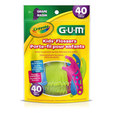 Gum Flossers Crayola Hilo Dental Para Niños 40 Pz