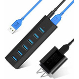 Usb Hub 6 Puertos Super High Speed ??usb 3 0 Hub Splitt...