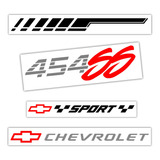 Kit Pack 7pzs Stickers Calcomanías 454 Ss Chevrolet Sport 