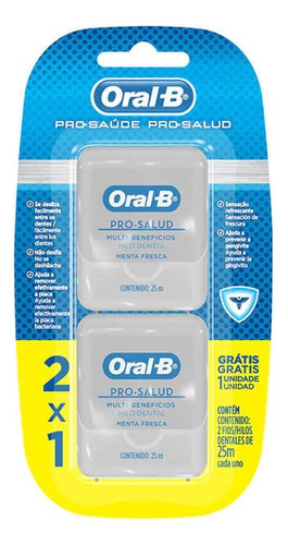 Hilo Dental Oral-b Pro Salud 25 cm Pack X 2