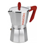 Cafetera 6 Pocillos Pedrini Italiana Moka Aluminio