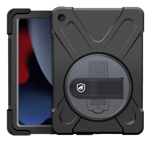 Capa Case Protetora Robusta Para iPad Com Alça 360º