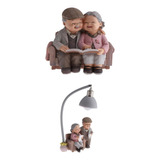 Figuras De Pareja De Ancianos De Abuelos Cariñosos, Regalo