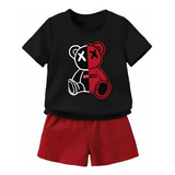 Playera De Niño Conjunto Playera/short Ropa Niño Verano N15