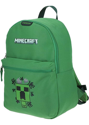 Mochila Escolar Chenson Minecraft Original Backpack Primaria Secundaria Prepa, Niños, Videojuegos Xbox Nintendo Mundo Infinito