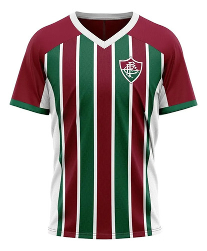 Camiseta Braziline Fluminense Essay - Verde/vinho/branco