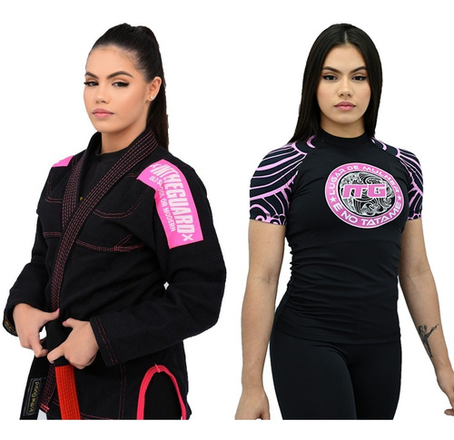 Kimono De Jiu Jitsu Trançado +  Rash Guards Sublimada No-gi