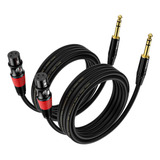 Ebxya Cable De 1/4 A Xlr - Conector Trs De 0.250 In A Cable 