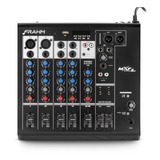 Mesa De Som 6 Canais Frahm Mixer Mxf6 Bt -ideal Para Igrejas