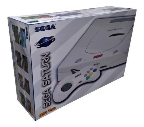 Caixa Sega Saturno Branco Com Divisoria De Madeira Mdf