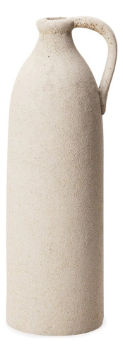 Vaso Minimalista Grande Rústico Cinza - Tam. 40,5 X 13cm