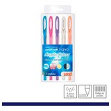 Caneta Gel Uni-ball Signo Angelic Colour Estojo C/5 Cores Pa Cor Da Tinta Colorido Cor Do Exterior Colorido