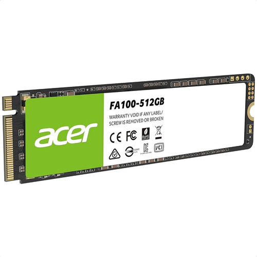 M.2 2280 Ssd 512 Gb Acer Fa100 Nvme Solido Laptop & Pc
