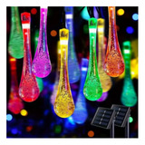 Luces Multicolorycalidad Solar De Navidad Gotas De Agua 6 Mt