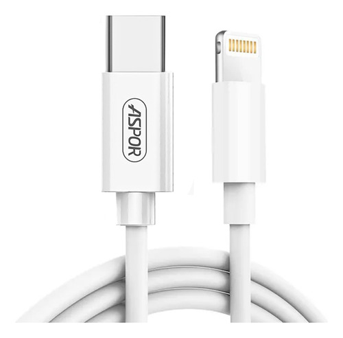 Cable Tipo C 27w Compatible Con iPhone A109l Color Blanco