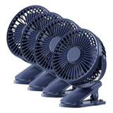 Ventilador Chico Practico, Mxbbz-004, 4pzas, 4 Ø, Azul, Usb,