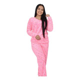Pijama Niñas Pantalón Y Buzo Manga Larga Térmica Multiuso