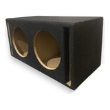 Cajón Bafle Caja Acústica Porteado Doble 12 Subwoofer Mdf 18