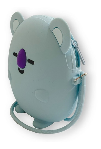 Koya Bt21 Monedero Silicona Con Correa De Tela