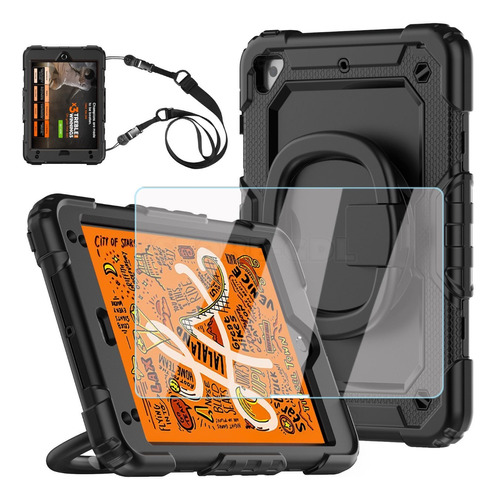 Funda Case Protector Uso Rudo Para iPad Mini 4 Mini 5 Correa