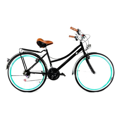 Bicicleta paseo My Bike Mx Retro Vintage R28 color negro | Meses sin interés