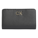 Billetera Pequeña Plegable Negro Calvin Klein