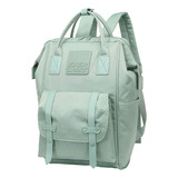 Mochila Everlast Boca De Pez Reforzada Urbana Color Menta Diseño De La Tela Lisa