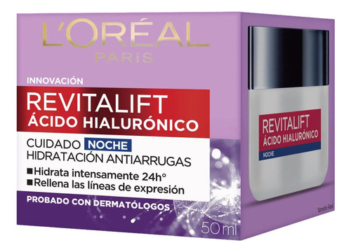 Crema Anti Arrugas Noche Revitalift Ácido Hialurónico 50ml