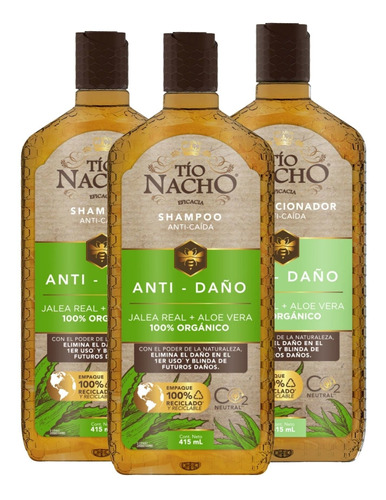 Tío Nacho Pack Aloe Vera 02 Shampoo + 01 Acondicionador