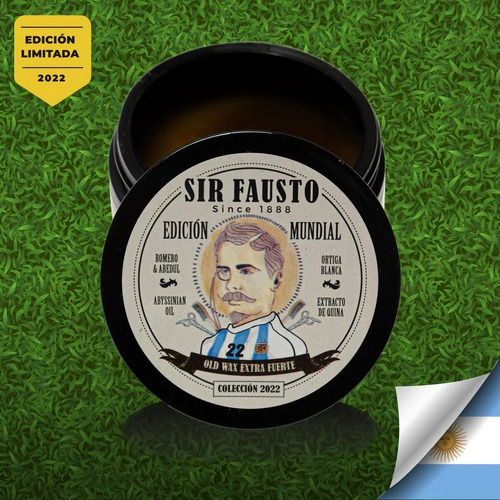 Cera Sir Fausto Men´s Extra Fuerte Mundial Barba X100gr