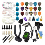 Kit De Accesorios Para Guitarra Acustica Cuerdas 66 Pzs