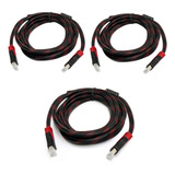 Kit 3pz Cable Hdmi 3 Metros Full Hd 1080p Ps3 Xbox 360 Lap