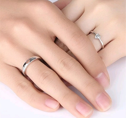 Anillos Para Pareja Amor Regalo San Valentín Dúo Anillos 