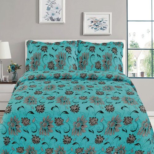 Cubre Cama Edredón Plumón Verano Estampado Diseño 834  2pla