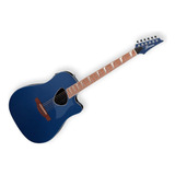Guitarra Ibanez Electroacustica Altstar Azul Metal Alt30-nbm