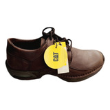 Zapato Caterpillar De Cuero Marrón Us 7 Hombre