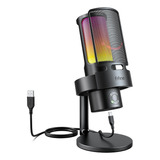 Microfone Dinâmico Gamer Fifine A8 Plus Modelo Cor Preto