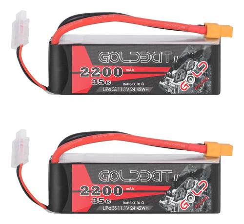 Goldbat 3s Lipo Battery 35c 2200mah 11.1v Bateria Lipo Con B
