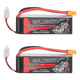 Goldbat 3s Lipo Battery 35c 2200mah 11.1v Bateria Lipo Con B
