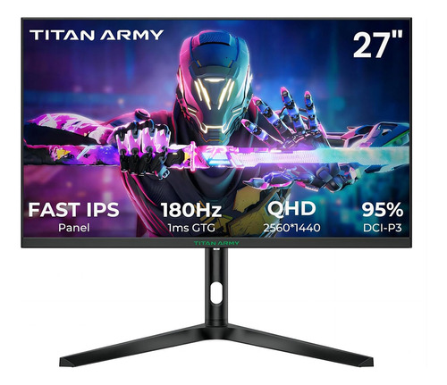 Monitor Titan Army, 27 Pulgadas, Panel Ips, 180 Hz, 1440p, A