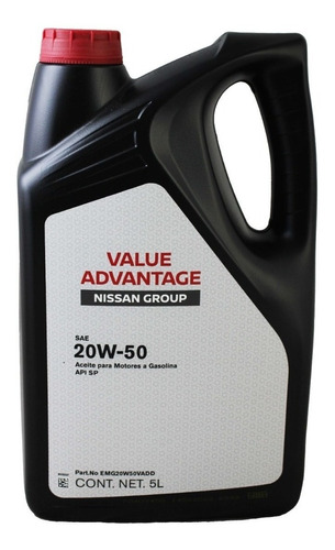 Aceite Para Motor Nissan Mineral 20w-50 Para Carros, Pickups & Suv