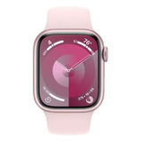 Apple Watch Series 9 Gps + Cellular  Caixa Rosa De Alumínio  41 Mm  Pulseira Esportiva Rosa-clara  M/g